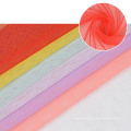 Keqiao Hot Sell Plain Poly Tulle 100 Polyester Mesh dentelle Tissu